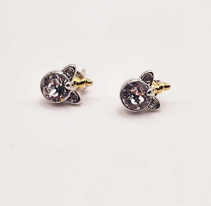 Unicorn Moissanite Stud Earrings