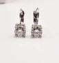 Moissanite Solitaire Latchback Earrings