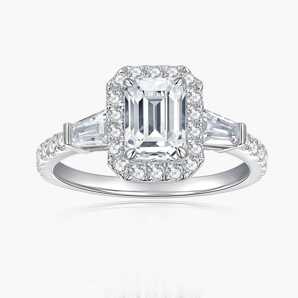 Halo - Exquisite 1 Carat Moissanite Diamond Ring - Moi - Glam Boutique