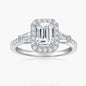 Halo - Exquisite 1 Carat Moissanite Diamond Ring - Moi - Glam Boutique