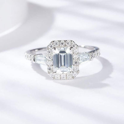 Halo - Exquisite 1 Carat Moissanite Diamond Ring - Moi - Glam Boutique