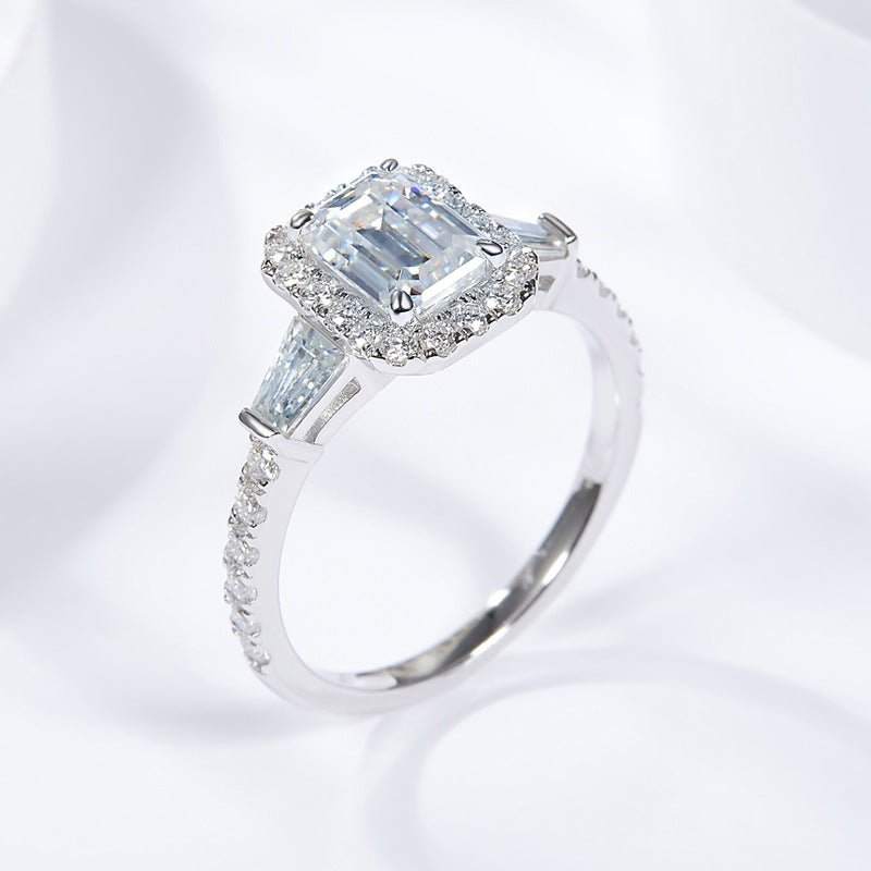 Halo - Exquisite 1 Carat Moissanite Diamond Ring - Moi - Glam Boutique