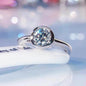 The Circle Moissanite Silver Ring - Moi - Glam Boutique